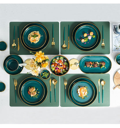 Verde Emerald Green Luxury Dinnerware Set