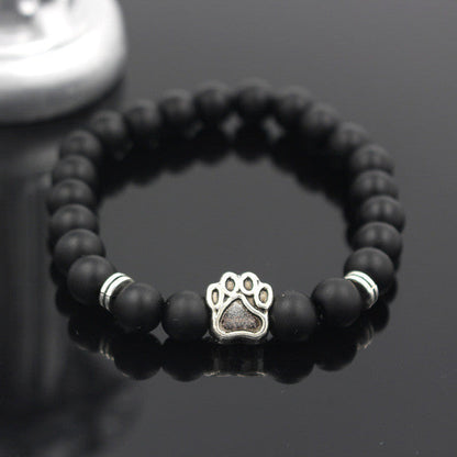 Natural Stone Dog Bracelet