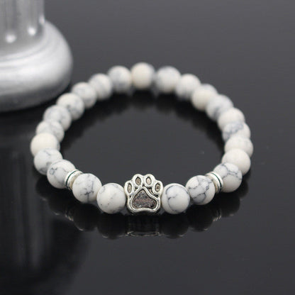 Natural Stone Dog Bracelet