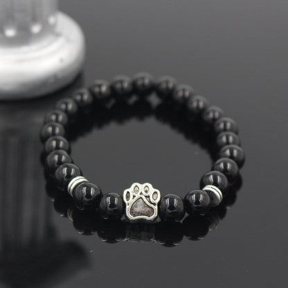 Natural Stone Dog Bracelet