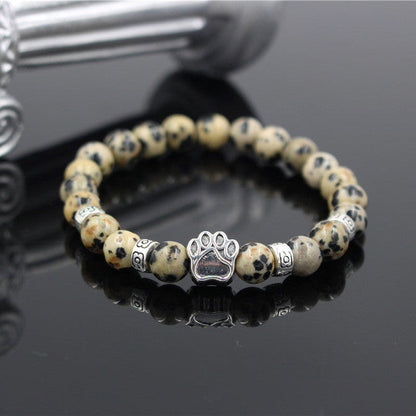 Natural Stone Dog Bracelet