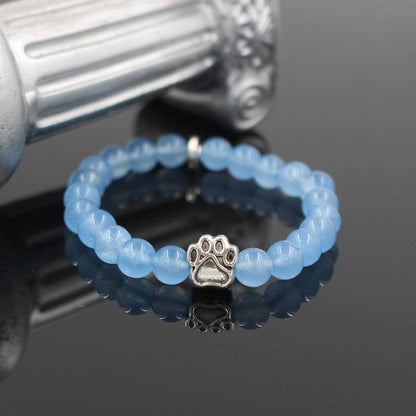 Natural Stone Dog Bracelet