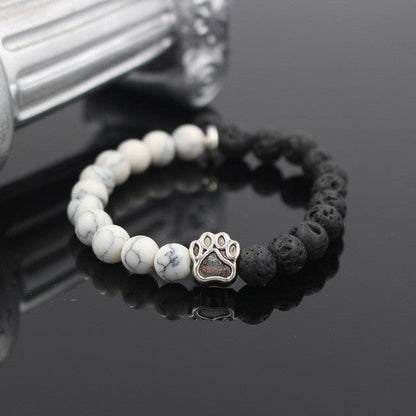 Natural Stone Dog Bracelet