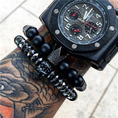 Crown & Skull Bracelets Bundle