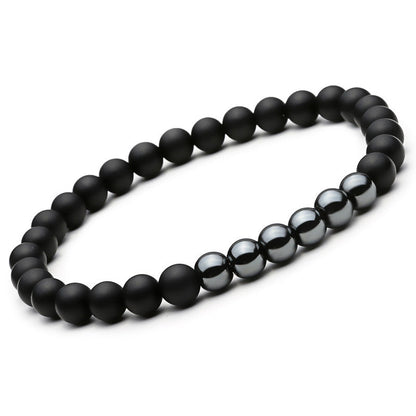 Black Mantra Bracelets Set