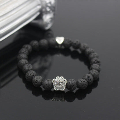 Natural Stone Dog Bracelet