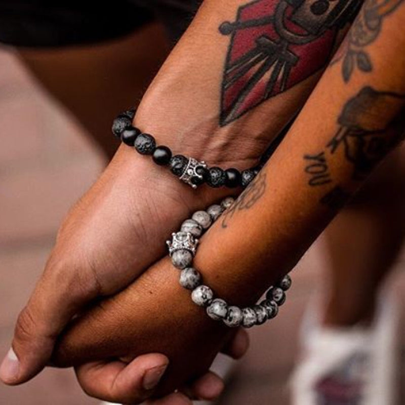Couple Crown Beads Bracelet