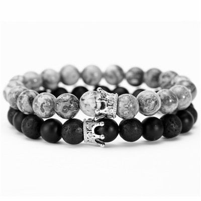 Couple Crown Beads Bracelet