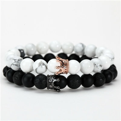 Couple Crown Beads Bracelet