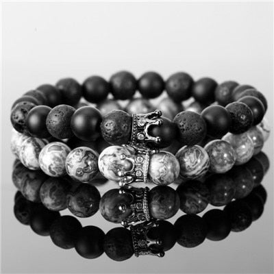 Couple Crown Beads Bracelet