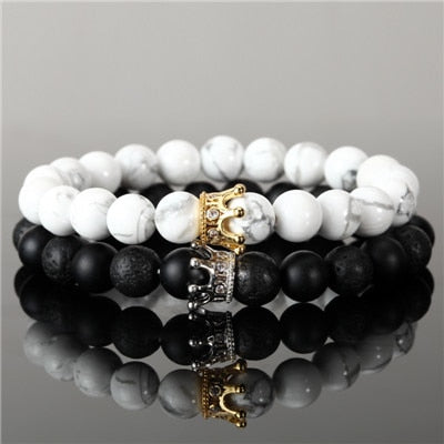Couple Crown Beads Bracelet