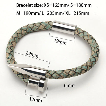 Bullet Leather Bracelet