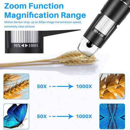 Digital Microscope Camera USB x1600 Zoom With LED