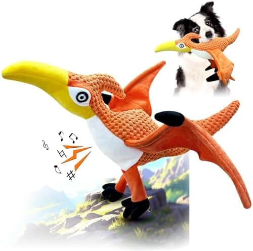 Pterodactyl  Soft Plush Dogs Toys for Interactive Puppy Toys