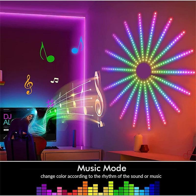PyroSpark - Fireworks Led Strip Light With Music Control
