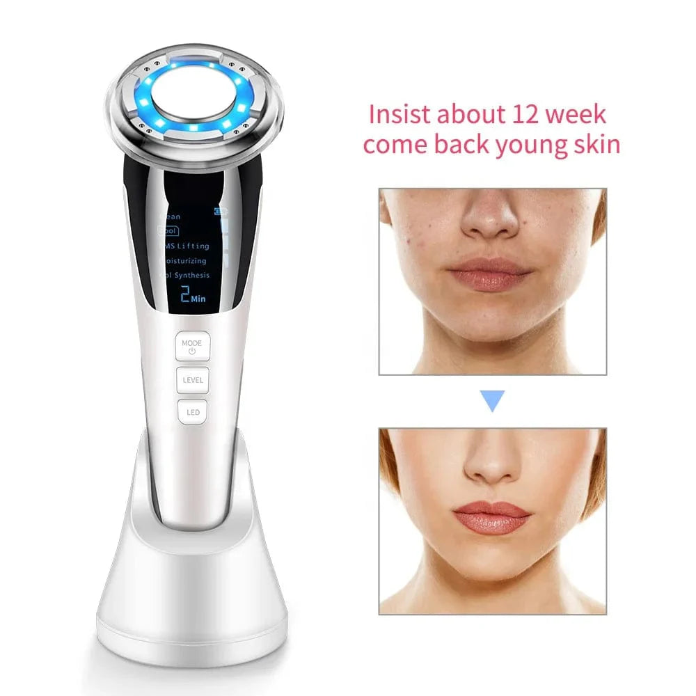 RadianceRevive 5-in-1 Beauty Wonder | EMS Hot Cool Facial Massager