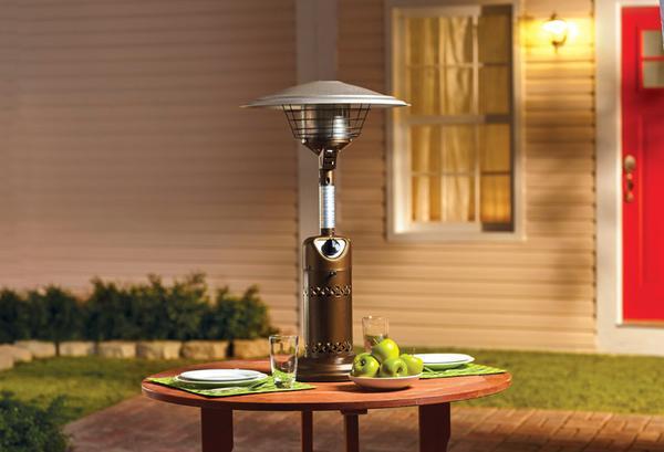 RadiantCopper Patio Gem: Stylish Tabletop Propane Heater