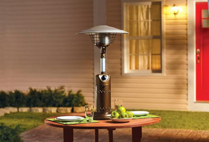 RadiantCopper Patio Gem: Stylish Tabletop Propane Heater