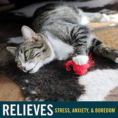 Real Birds Interactive Cat Toys with Catnip