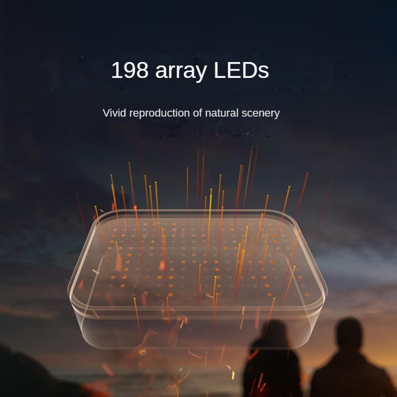 RelaxGlow: Bedside Relaxation White Noise LED Screen with Dynamic Sunset Simulation