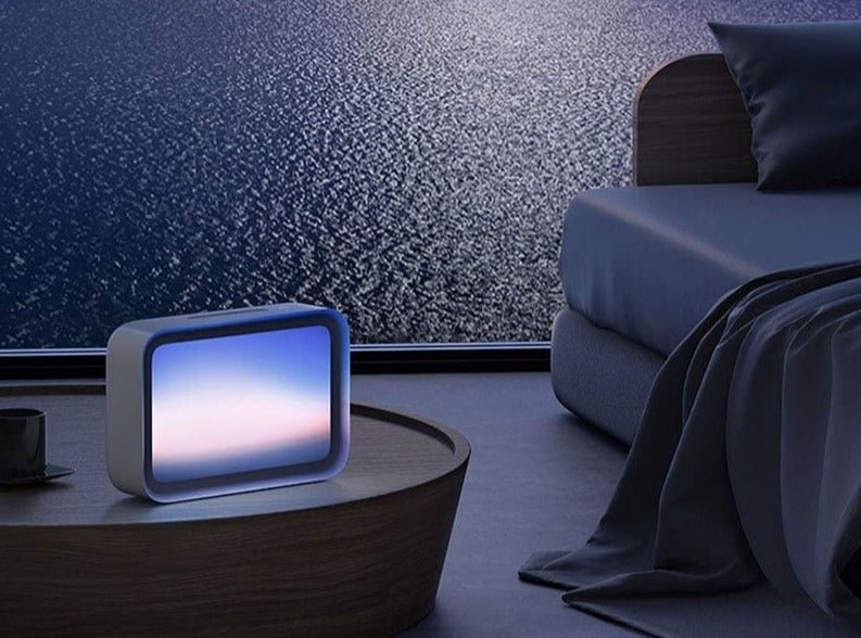 RelaxGlow: Bedside Relaxation White Noise LED Screen with Dynamic Sunset Simulation