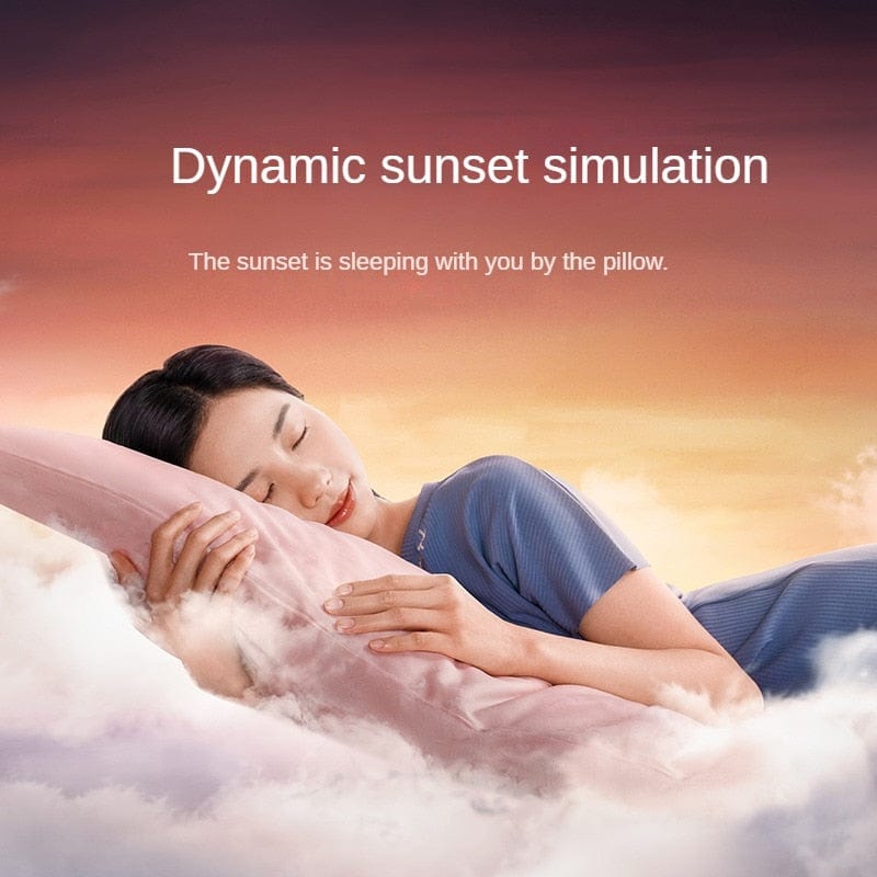 RelaxGlow: Bedside Relaxation White Noise LED Screen with Dynamic Sunset Simulation