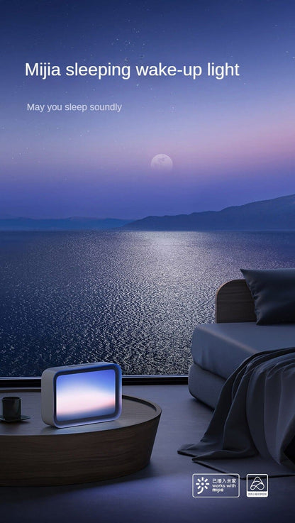 RelaxGlow: Bedside Relaxation White Noise LED Screen with Dynamic Sunset Simulation