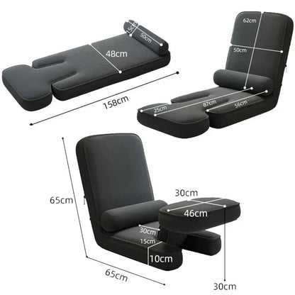 RelaxNest Tatami Sofa: Compact Dorm & Balcony Lazy Sofa Chair