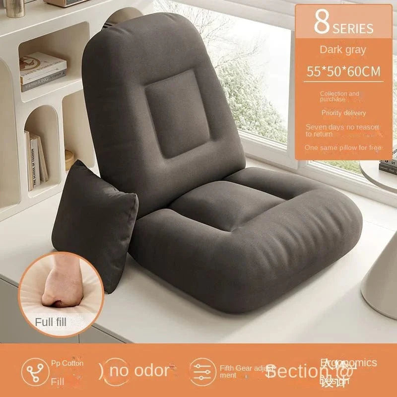 RelaxNest Tatami Sofa: Compact Dorm & Balcony Lazy Sofa Chair