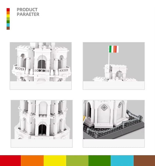 VentureCraft 8012 | Leaning Tower of Pisa Building Block Set