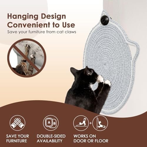 Round Horizontal Floor Cat Scratching Pads for Indoor Cats
