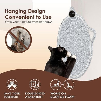 Round Horizontal Floor Cat Scratching Pads for Indoor Cats