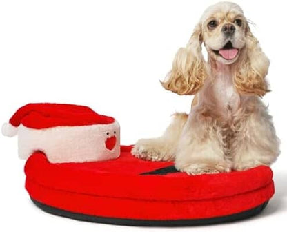 Santa Orthopedic Dog Bed Washable Bolster Dog Sofa Beds