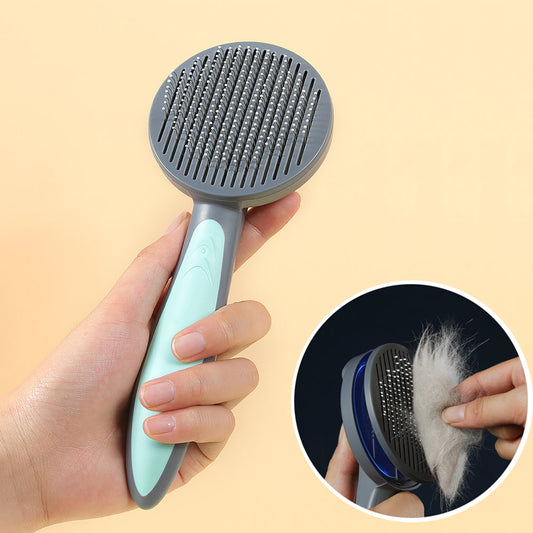 Cat Brush For Long Hair - Comb For Shedding, Cleaning Slicker Brush For Dogs Cats