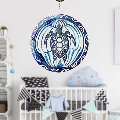 SeaBreeze - Sea Turtle Wind Spinner Outdoor Hanging Ornament
