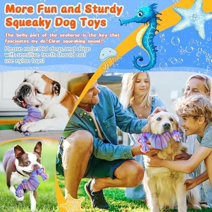 Seahorse Interactive Toys with Fun Squeaky Sound for Boredom