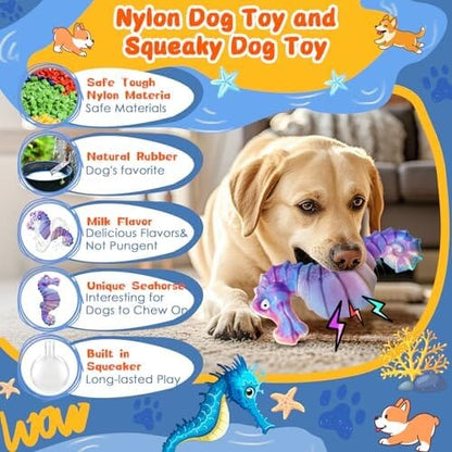 Seahorse Interactive Toys with Fun Squeaky Sound for Boredom