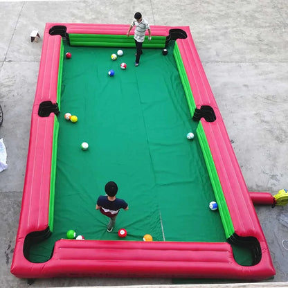SnookBall Carnival Game Set - Inflatable Snooker Table with Balls