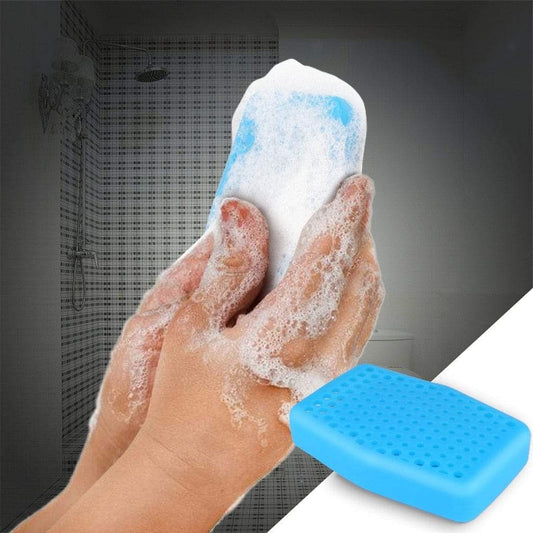 SoapSaver - Silicone Soap Saver Sleeve Shower Scrubber