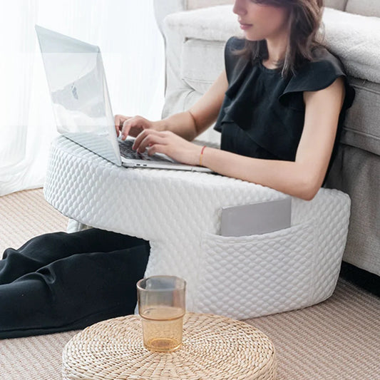 Soft Reading Pillow with Arm Rest Lap Desk Pillow for Working