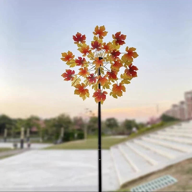 SolarSpin: Outdoor Windmill Decor with Solar Lights