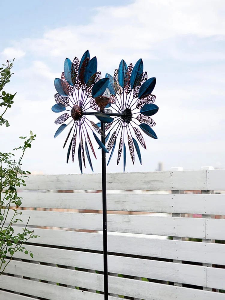 SolarSpin: Outdoor Windmill Decor with Solar Lights