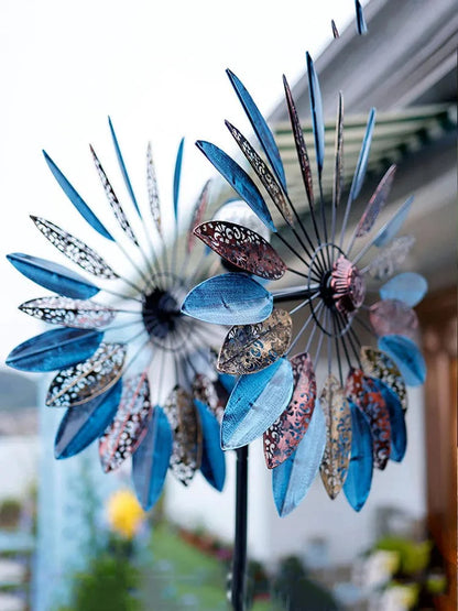 SolarSpin: Outdoor Windmill Decor with Solar Lights