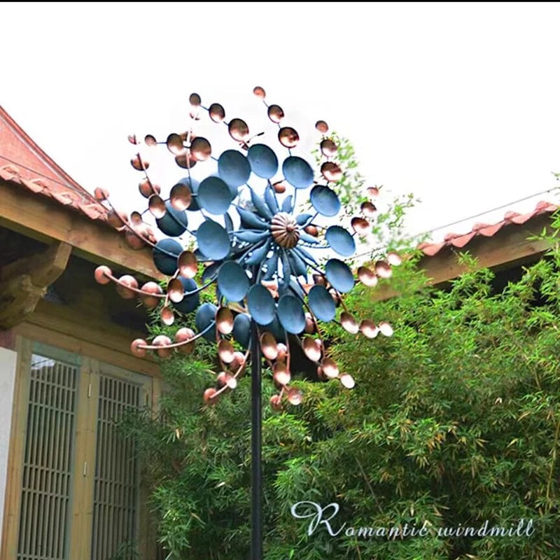 SolarSpin: Outdoor Windmill Decor with Solar Lights
