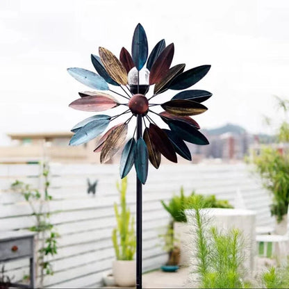 SolarSpin: Outdoor Windmill Decor with Solar Lights
