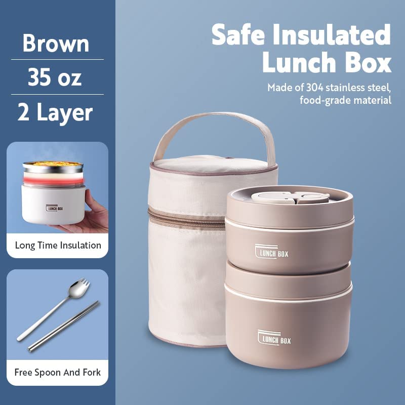Stainless Steel Thermal Insulated Lunch Box Containers