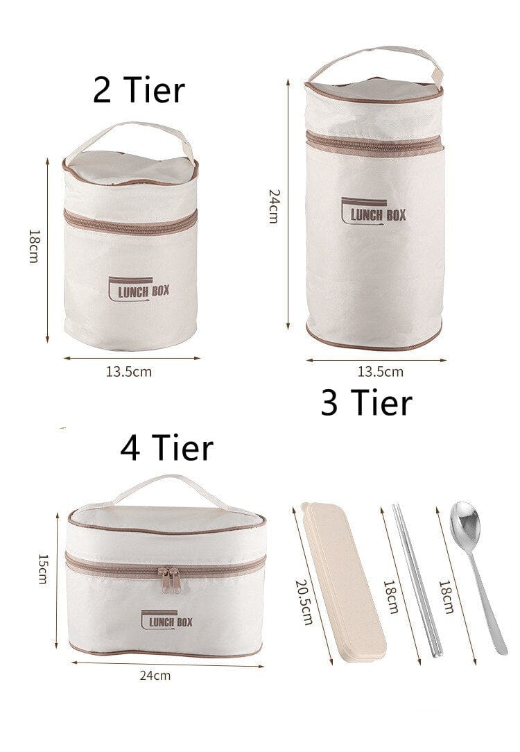 Stainless Steel Thermal Insulated Lunch Box Containers