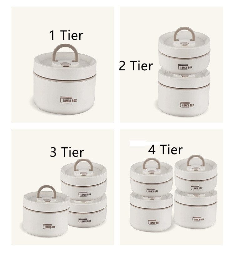 Stainless Steel Thermal Insulated Lunch Box Containers