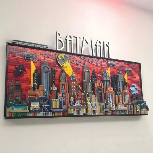 The Bat People Animated Series City 76271 Skyline: Joker Arkham Asylum Building Blocks Model