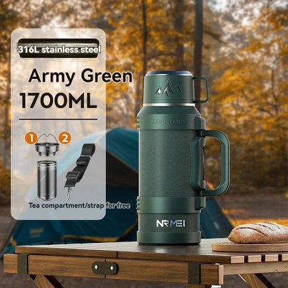 ThermoMax: Large Stainless Steel Outdoor Vacuum Flask